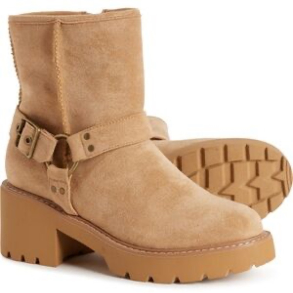 C&C California Tan Heeled Boots Francy Caramel